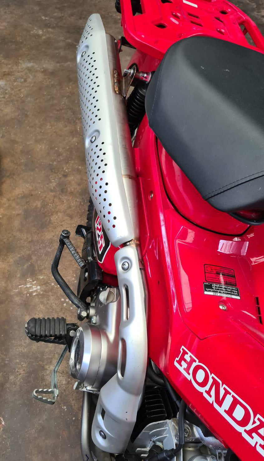 CT125 Stainless steel exhaust pipe Stainless muffler (shipping included)