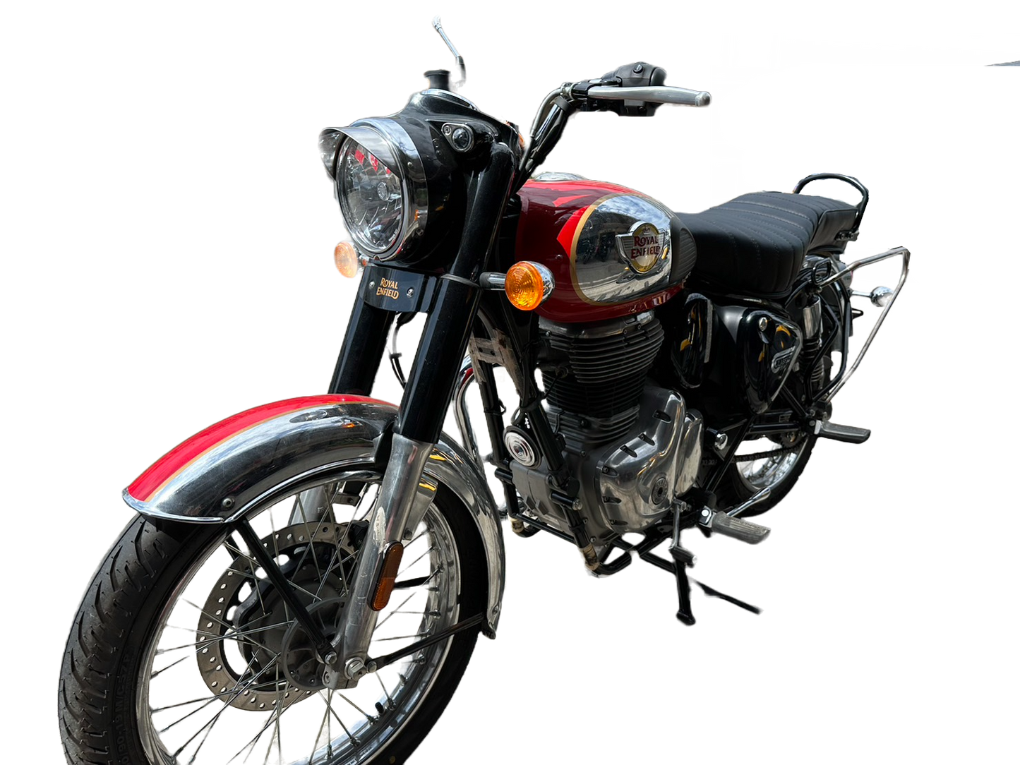 GANESHA+ GC-RE001BK ROYAL ENFIELD Black Classic350 Double Seat