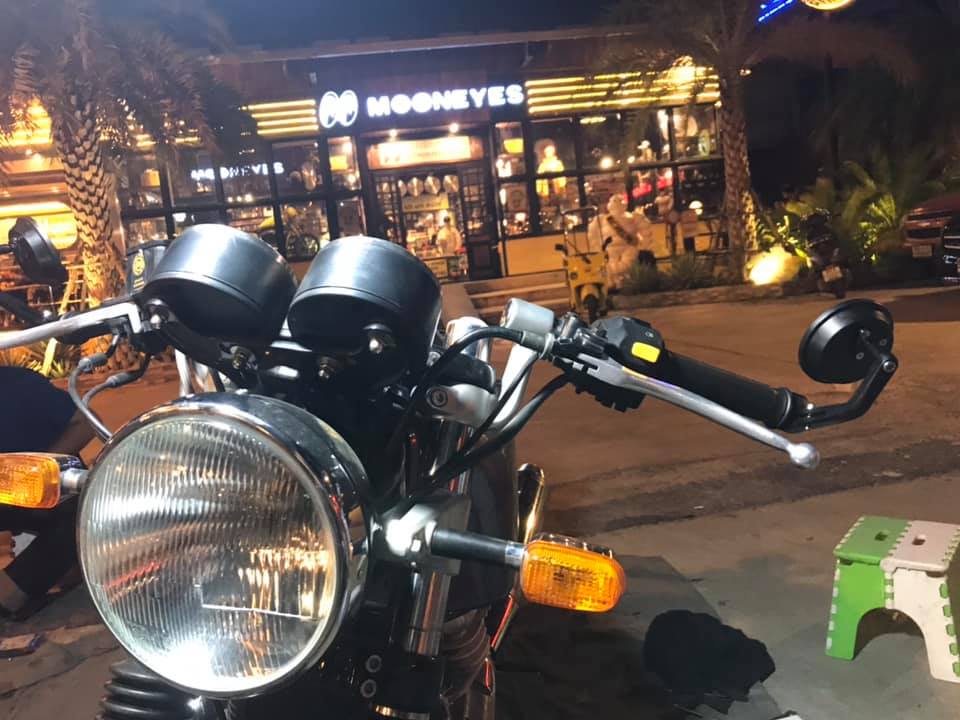 RE00061 ROYAL ENFIELD-GT650-Bar-end mirrors