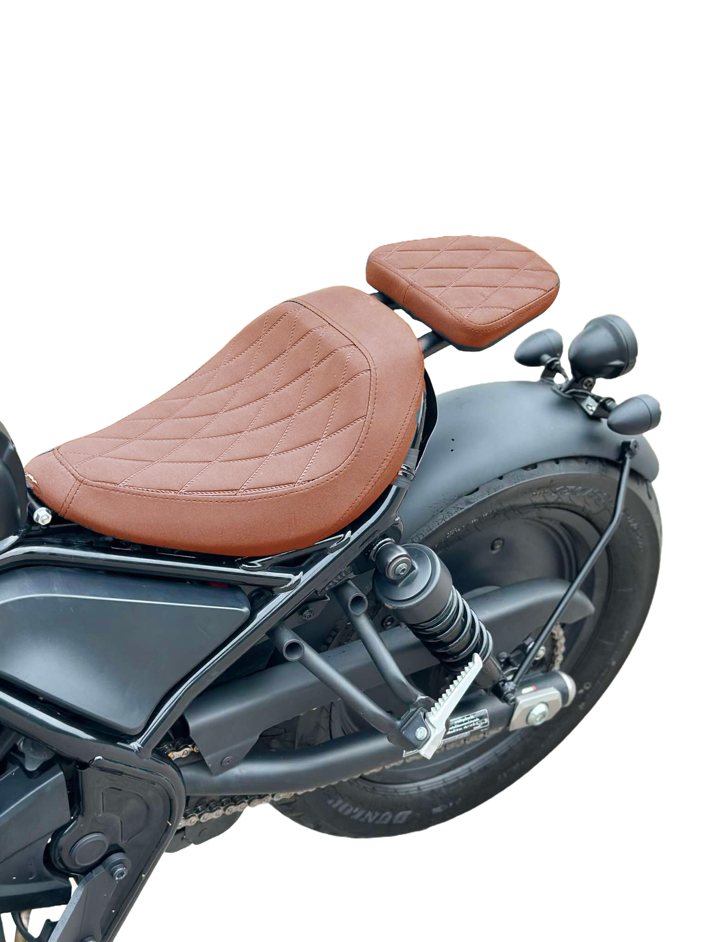 8ft-P-007 Rebel 250/300/500 Retractable passenger brown sheet & Rear Fender set（送料込）