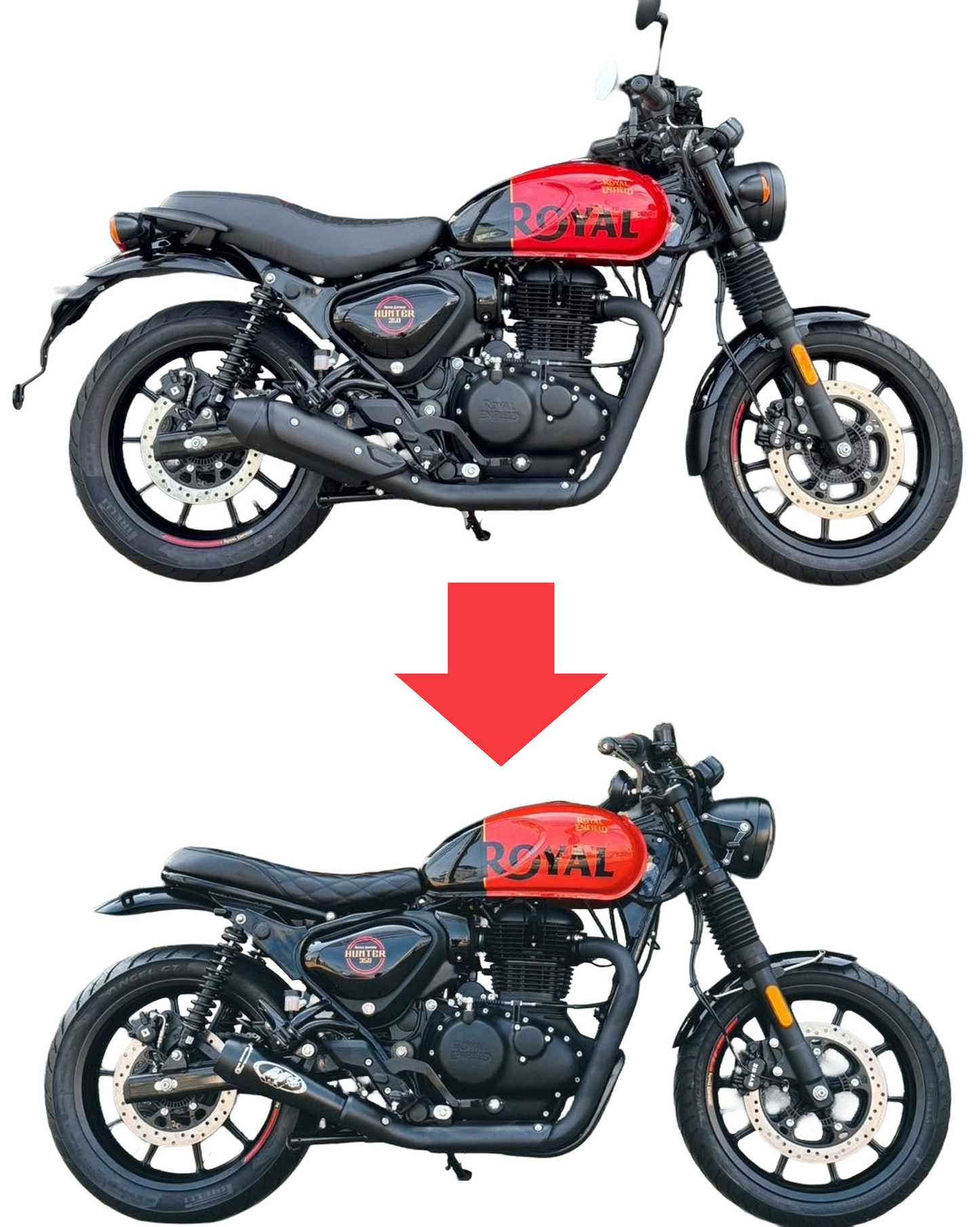 RE007BK Seat ROYAL ENFIELD HUNTER 350 SEAT TYPE2 NON LED
