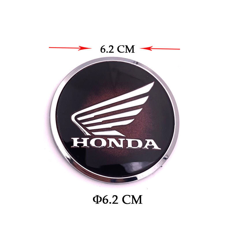 8FT-034 Honda Logo Emblem Black-Red