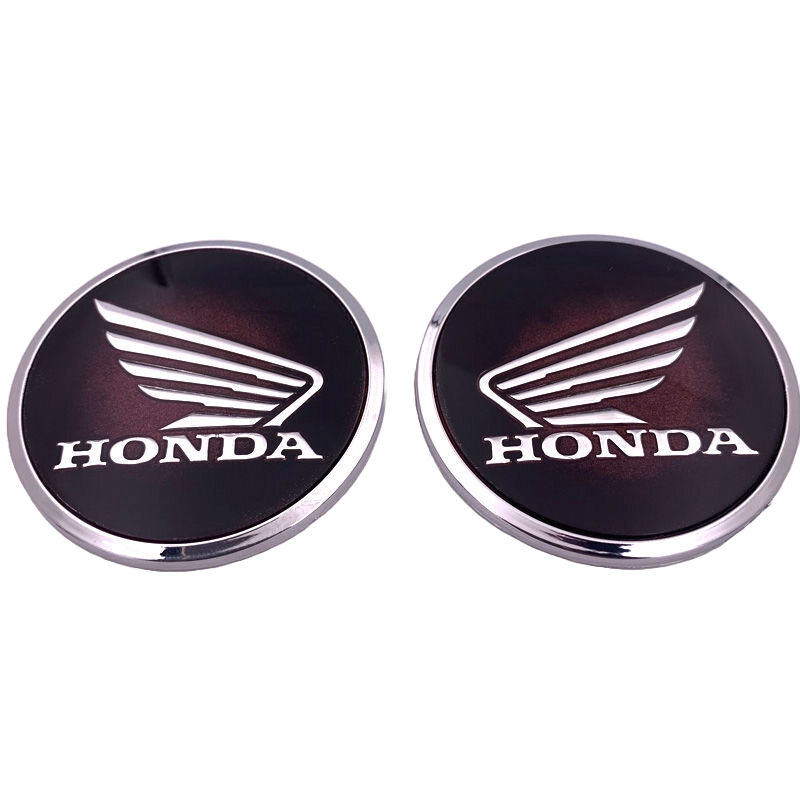 8FT-034 Honda Logo Emblem Black-Red