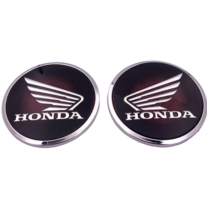 8FT-034 Honda Logo Emblem Black-Red