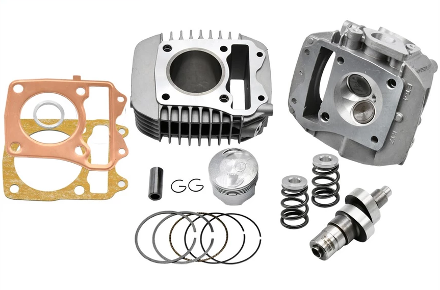 TP-002 57Φ Bore-up &amp; Big Valve Cylinder Head Kit (148cc) for CT125 (JA55) and other old horizontal engines