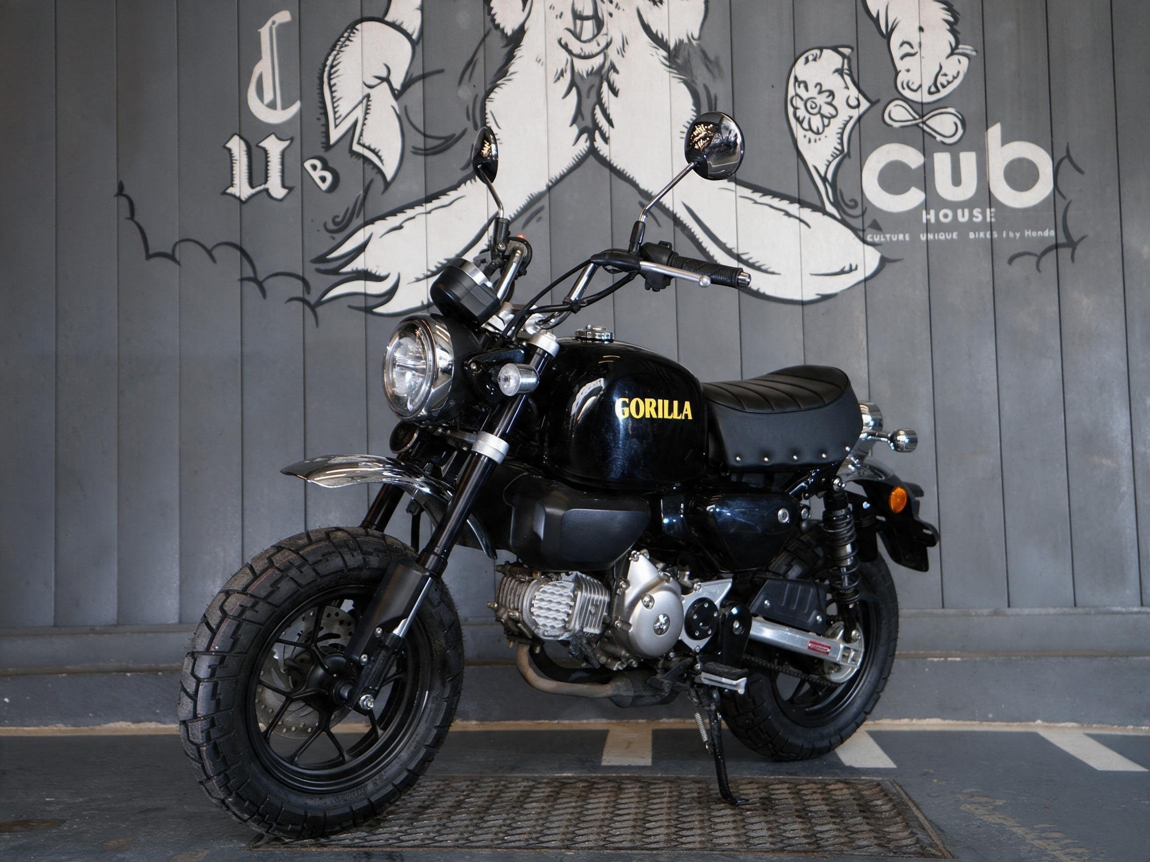 Honda Monkey タンク 黒モンキータンク　ゴリラ 初代ブラックモンキー G+Note Honda Monkey125 Gorilla Tank & Seat Set (Proprietary