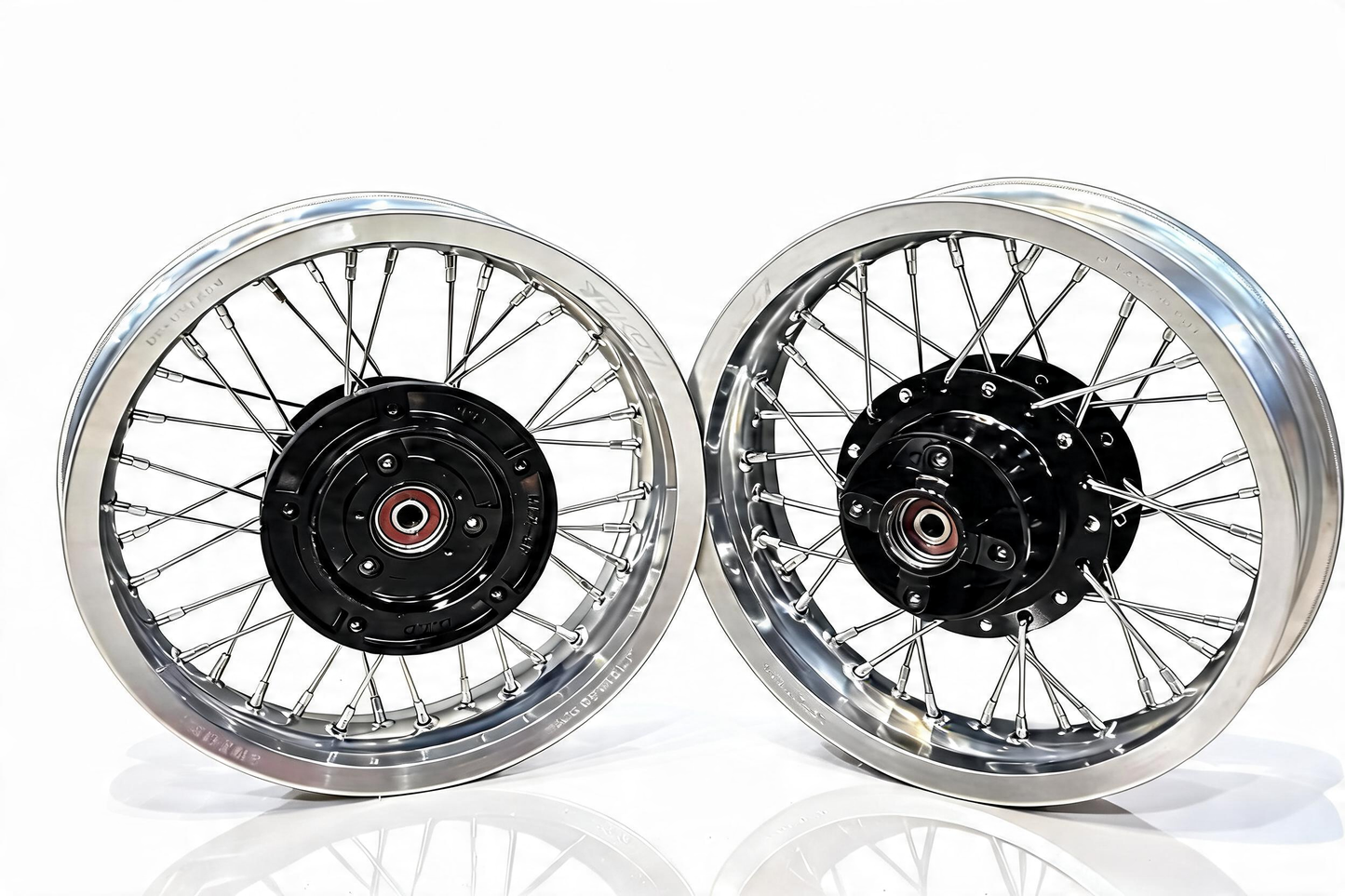 8ft-MONKEY GROM DAX Spoke Silver Wheel Set (FR ABS compatible) 