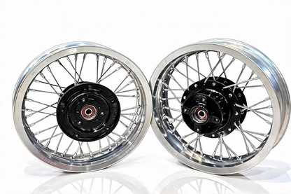 8ft-MONKEY GROM DAX Spoke Silver Wheel Set (FR ABS compatible) 