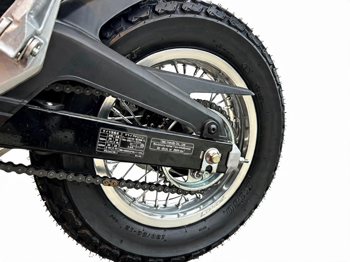 8ft-MONKEY GROM DAX Spoke Silver Wheel Set (FR ABS compatible) 