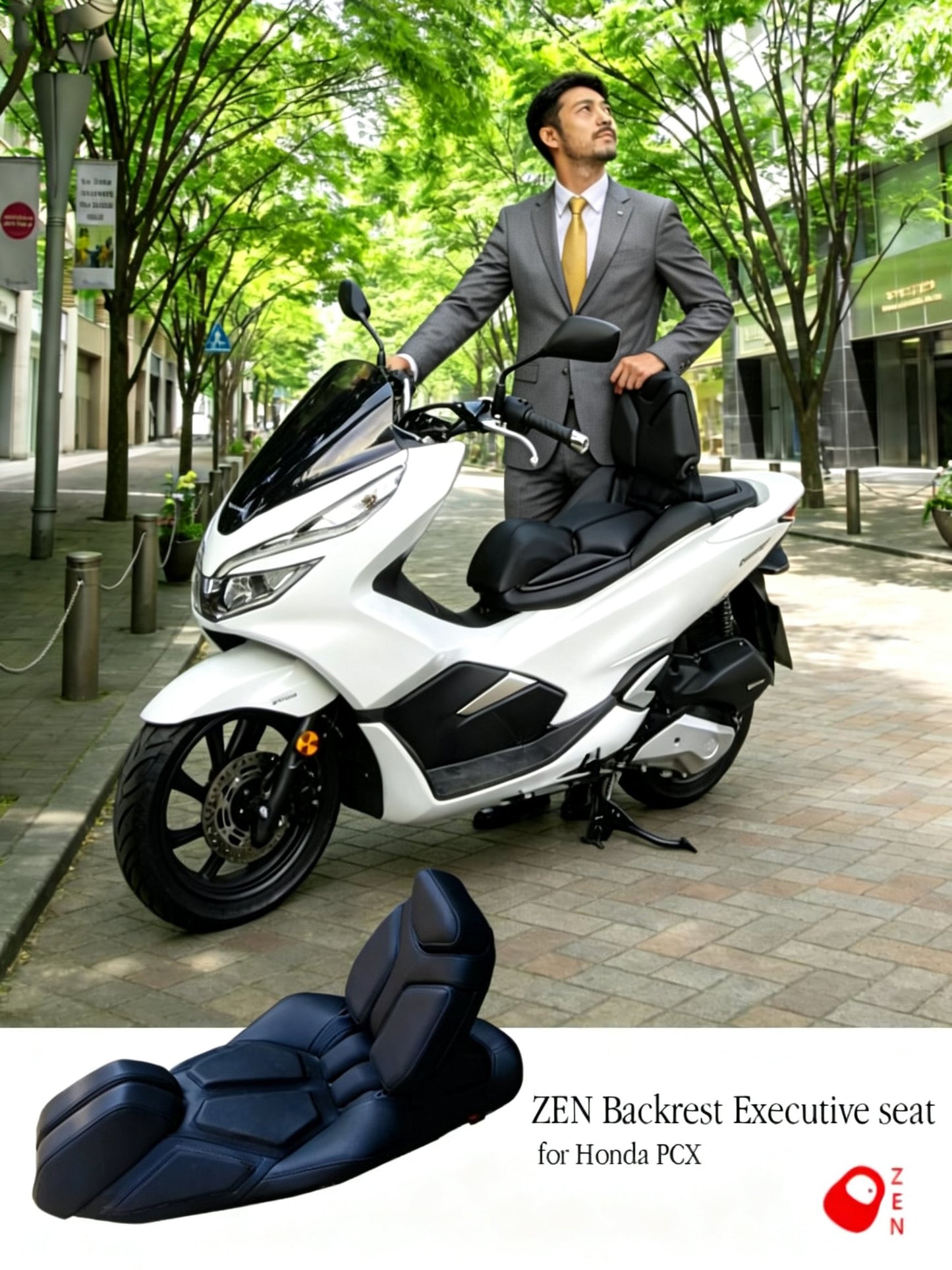 PCX-005 ZEN Backrest Executive seat for Honda PCX