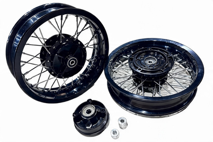 8ft-MONKEY GROM DAX Spoke black Wheel Set (FR ABS compatible) 