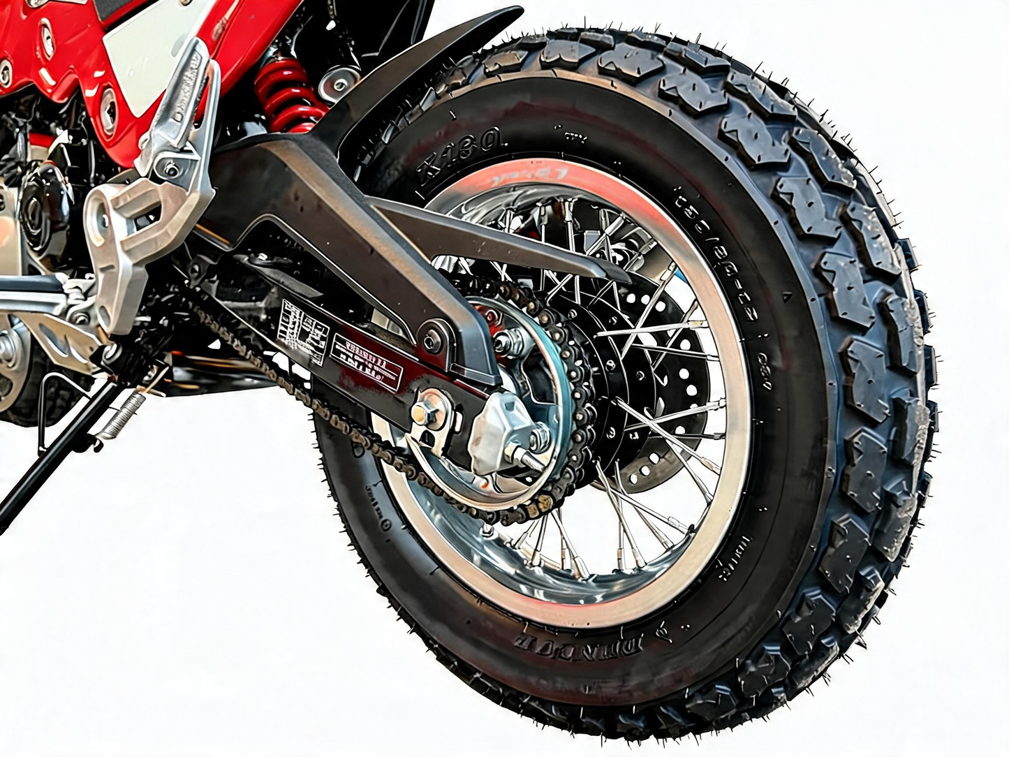8ft-MONKEY GROM DAX Spoke Silver Wheel Set (FR ABS compatible) 