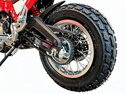 8ft-MONKEY GROM DAX Spoke Silver Wheel Set (FR ABS compatible) 