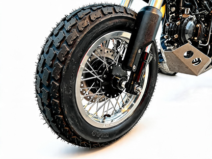 8ft-MONKEY GROM DAX Spoke Silver Wheel Set (FR ABS compatible) 
