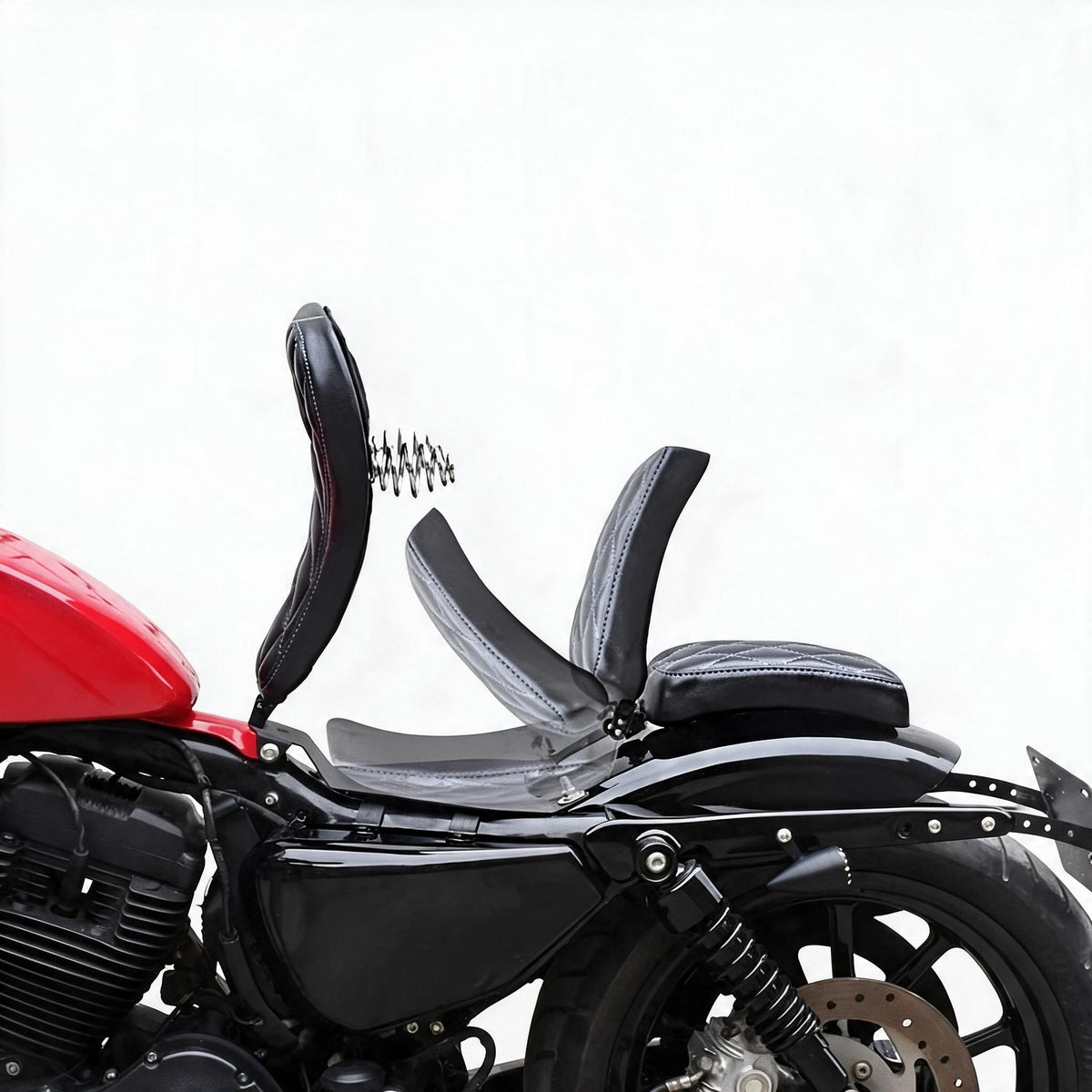 HARLEY LAON 883/X48 foldable double seat cushion hidden spring single seat cushion Harley Iron 883