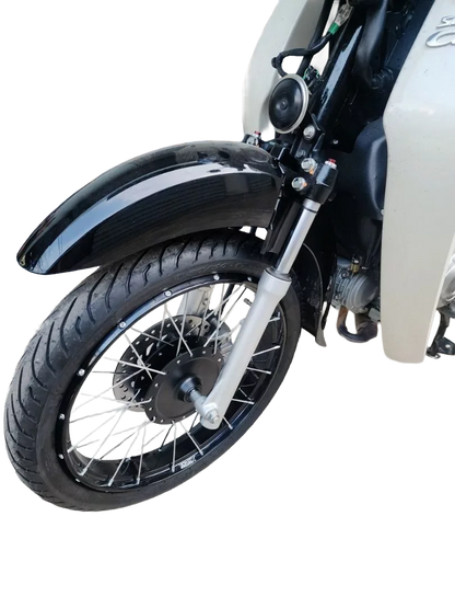チューブレスリム(ペア)1.60x17ホンダ・スーパーカブ125 Honda C125 (スポーク付きホイール+ハブ+プレート付き)