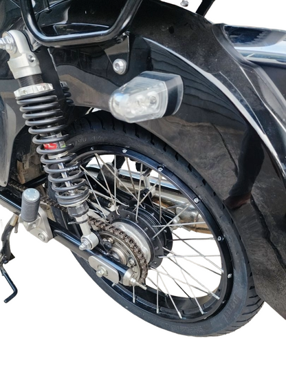 チューブレスリム(ペア)1.60x17ホンダ・スーパーカブ125 Honda C125 (スポーク付きホイール+ハブ+プレート付き)