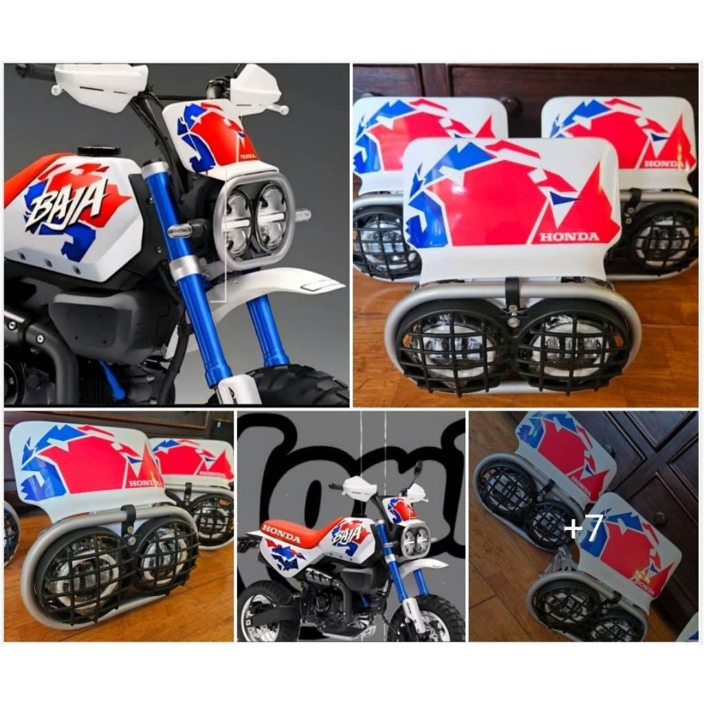 Dual Headlight BAJA Set (Left & Right) for Honda Monkey, DAX, and CT125