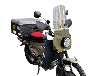 【JA65, JA55対応】GC-CT006 CT125 GANESHA⁺ Windshield for HONDA CT125 （旭風防OEM)