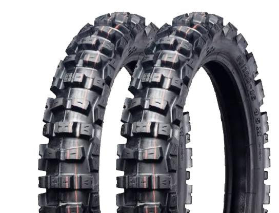 CAMEL Motocross Tubless Tires 80 / 100-17 <2 sets> For HONDA CT125
